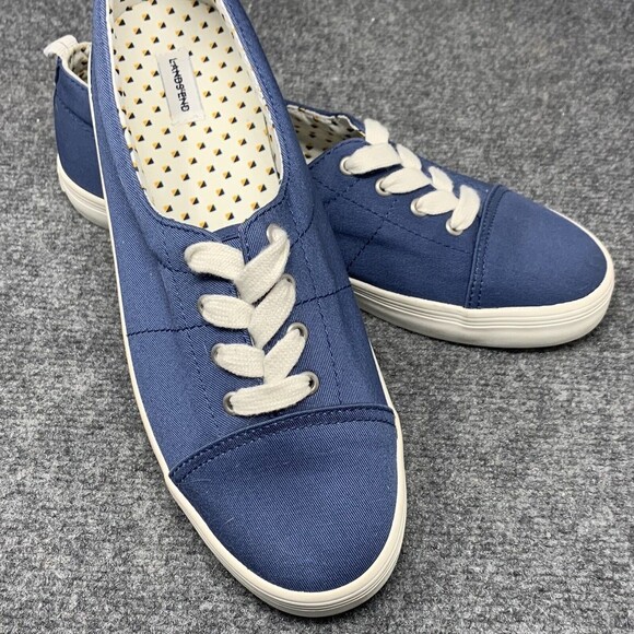 Lands End Canvas Boating Shoe Women 10 NWOB Blue Lace Up - Picture 5 of 11